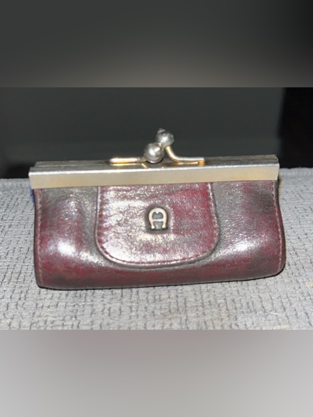 Vintage Etienne Aigner Leather Kisslock Coin Purse Made in Italy - Picture 4 of 11